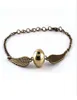 Bracelets de bracelet de poche Golden Golden Snitch Bracelet Ailes Vintage Retro Tone pour hommes et femmes9819204