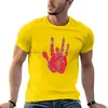 Männer Polos rot und blau Wirbel Jerry Hand T-Shirt Sommerkleidung T-Shirts Schnell trocknende Herren-Trainingshemden