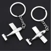 6PPC Keychains Lanyards 3D New Metel Airplane Keychain Aircraft Airplane Model Keyrings Car Keychain Cool Boy Mens Gift Jewelry d240417