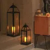 Candle Holders Vintage Black Wedding Christmas Holder Centerpiece Candelabros Para Velas Halloween Decoration YYY40XP