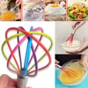 Multicolor 1 PC Kitchen Premium Silicone Wwisk with Res résistant à la chaleur Silicone à fouet outil de cuisson à l'oeuf String