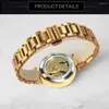 Montre-bracelets pour forsiner squelette en or Watch for Women Fashion Diamond Luxury Automatic Mettes mécaniques