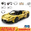 Diecast Model Cars New RASTAR 93500 Technology MC20 Supercar Model Application Program Remote Control 93510 Automotive Power Block Building Block Toys J240417