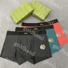 Mano di seta ghiacciata un marchio di moda di moda boxer traspiranti slip mutande sexy con scatola