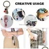 Charm Bracelets Charme Armbänder 4pcs Leder Armband Keychain Runde Key Ring Großer Assel -Kettenhalter Bangel für Dhr8n Drop Lieferung DHRSL