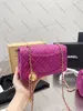 CC CF Hot Pink Designer Bag Luxury Bag Women Handbag Classic Flap Mini Crossbody Designer Sling Bag Mini Bag Purse Designer Quality Bag Metal Chain Gold Bag A5