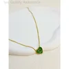 Concepteur de collier pour femme Louies Vuttion Collier de trèfle de luxe Tempérament Lvjia Green Love imprimé Pendant Colli