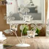 Candlers porteurs de dîner romantique Décoration de la pièce maîtresse de mariage Metal Tealight Candelero Modern Home décor AD50CH