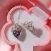 Pierścienie zespołu pierścień Ariel Crown Heart True Mirror Jewelry Princessi