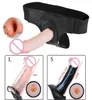 Itens de massagem cinta oca na alça de tamanho realista de SL realista na cupina de arnês pênis pênis brinquedos sexuais para homens 6829933