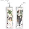 Keychains Lanyards 4x12cmdakimakura Keychain Danganronpa Trigger Happy Havoc Mini Key Chain Accessories Ornament Telefonband för spelfans Y240417