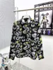 New Summer Short Sleeve Designers Bowling Shirts Men Fashion Colorful Floral Print Dress Shirt Man Regular-Fit Casual Silk Shirt M-3XL M7