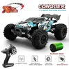 Auto modello Diecast Nuove 1 16 trazione integrale RC Auto 70 km/h o 50 km/h con auto Controllo LED Control Auto per bambini Monster Drift Monster Vs Wltoys 144001 Toy J240417