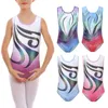 Stage Draag Fashion Gymnastic-muepen voor meisjes Ballet Sparkly Tumbling Dancewear 5-12 jaar