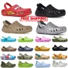 2024 Nieuwe gratis verzending Clog Designer Sandalen Men Vrouwen Kinderen Slijbanen Slippers Slippers Slippers Flat Classic Triple Wit Zwart Blauw Green Pink Red Red Buiten Waterdichte schoenen