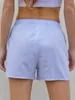 Women's Shorts 2024 Fashion Elastic Waist Casual Plaid/Stripe Print Summer Vacation Short Pants For Beach Nightclub Streetwear