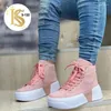 Sapatos casuais zapatos de mujer tênis de sola grossa feminino feminino e respirável almofada de ar ladras