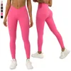 Active Pants Women Yoga Leggings V Cross High midje Gym Seamless Spandex Fitness Workout Tights Snabbt torrt bulfikning