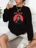 Women's Hoodies Sweatshirts Stay Child Print Casual Loose Fashion Long-Sleeved Pullover Solid Color Womens Swearshirts 240413