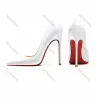 Luxus-Kleiderschuhe Heels Schuhe Frau Designer Patent Leder Lady Womandress Promdress Whitedress Party Hochzeit Frauen Pumpen Größe 34-44