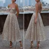 Casual Dresses Sexy Party Dress Low Cut Pure Color Paillette Design Formal For Evening