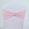 15 cm x 70 cm Weddingstoel Cover Sashes Elastische Spandex Chair Band Bow met gesp voor bruiloften Hotel Event Party Accessoires