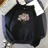 Sweats à capuche pour femmes Je suis occupée Cat Lettre imprimée femme Sweatshirts 2024 mignon Pilé Offise Fashion Automne Hiver Sweat-temps Vêtements adolescents Vêtements 240413