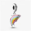 Charms Charms 100 925 Sterling Sier Rainbow Charm Balloon Pendant Fit Original Bangle Bracelet Women Fine Jewelry Accessories Making G Dhvt6