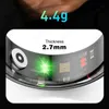 Smart Ring Militärkvalitet Stålskal Health Heart Sleep Monitor IP68 3Atm Waterproof Sports Ring Smart 240327