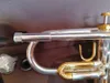 최고의 트럼펫 LT180S-37 NEW SILVER PLATED TRUMPET B FLAN TOP PLAY 음악 악기 프로페셔널 배송