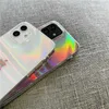 Случаи по сотовым телефонам 2022 INS Bubble Dream Aurora Laser Soft Silicone Case для телефона 15 14 Pro Max 13 12 11 6 6S XS XR 8 7 Plus Se Clear Cover