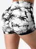 Active Pants Seamless Multicolor Tie-Dye Hip Lift High midja Yoga Gym Running Cycling Apport Biker Workout SHORTSL2403