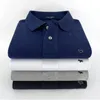 Men's Polos Cotton Clothing Polo Shirt Spring Autumn Casual Lapel Long Sleeve T-shirt Tops High Quality S-4XL