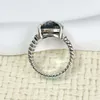 2024 Designer David Yumans Yurma Jewelry Bracelet xx 925 Sterling Silver Twisted Thread Ring Ring Classic Ring