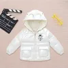 Jackets autênticos pato branco Down Children Jacket menino meninas meninas médias descartáveis casaco grosso e grosso de inverno