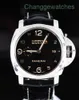 Relógios de luxo de Wristwatch de designer relógios automáticos relógios de relógio masculino Panerai Marina 1950 Aço inoxidável 44mm Cushion preto relógio Pam359wltzgu