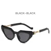 Nouveau Y2K Future Technology Style Fashion Cat Eyes Sunglasses Populaire sur Internet Fashion Street Photo Sunglasses Femme