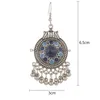 Chandelier Chandelier Femmes ethniques Boucles d'oreilles indiennes Classic Color Colles Bells Tassel Round Retro Flower Drop Boho Jhumka bijoux Livraison DHL13