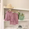 Clothing Sets Wholesale Of Girls Set 2024 Summer Fashionable Lace Top And Pants Casual Two Piece