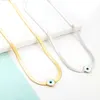 designer necklace Titanium Steel Necklace Fashion Pendant Necklace Colorless Womens Stainless Steel Sweater Chain Devils Eye Necklace