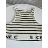 Tanktop -Designerin T -Shirt geschnittene T -Shirts Frauen Strick T -Shirt Strick Sport Tank Tank Tops Frau Weste Yoga T -Shirts