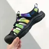 Outdoor anti collision shoes comfortable wear resistant river tracing sandals black shoes beach sandal dyed in color Hunting polychrome Yellow Blue