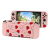 Cases Roze draagbare Eva -opbergtas voor Nintendo Switch / OLED Console Case zak voor NS Switch OLED Controller Bag Game Accessoires