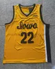 Iowa Hawkeyes Indiana Fever 22 Caitlin Clark Jersey NCAA College Basketball Trikots Herren alle genäht schwarzweißgelb