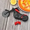 Roestvrijstalen pizza snijder motorfiets met één wiel snijgereedschap pizza chopper slicer keuken gadget huishouden cake cutter messen