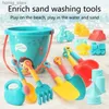 Sable Player Water Fun 18 morceaux de enfants pour plage pour plage d'été Béllets Bodet Pheilles en silicone Box sands extérieurs