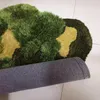 Tappeti foresta verde foresta 3d stereo stereo irregolare tappeto peluche tappeto per camera da letto per bambini decorazioni per la casa