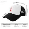 Bérets Poker Baseball Cap ajusté Snapback Chapeaux Femme Men Trucker Streetwear