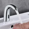 Badrumsvaskar kranar Touchless Sensor Basin kran Mässing Smart Grey Sense Cold Water Mixer Tap