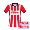 2023 24 Chivas Mens Soccer Jerseys A. Vega Rios Perez L. Brizuela Guzman R. Cisneros Home Away 3rd Football Shirts半袖ユニフォーム